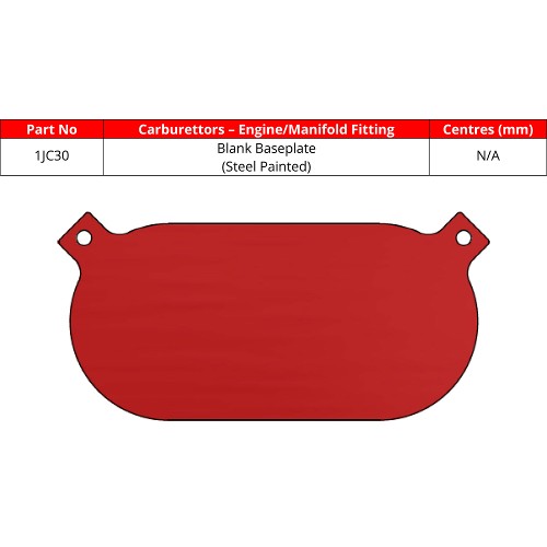 Blank Baseplate For JC30 Air Filter Elements