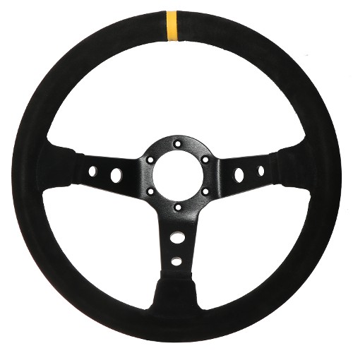 APS Racing 3 330mm 90mm Dish Suede Steering Wheel