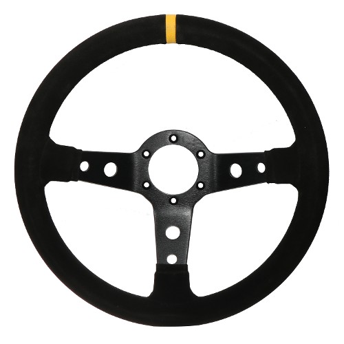 APS Racing 3 330mm 65mm Dish Suede Steering Wheel